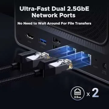 UGREEN NASync DXP4800 4-Bay Desktop NAS, Intel N100 Quad-core CPU, 8GB DDR5 RAM, 32G eMMC, 2 * 2.5GbE, 2 * M.2 NVMe Slots, 4K HDMI, Network Attached Storage (Diskless)