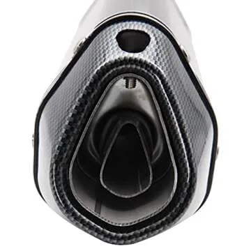 Motorcycle Slip On Muffler,1.5-2" Carbon Fiber Unversal Slip on Silencers & Mufflers For Dirt Bike Street Bike Scooter ATV Racing Pipes
