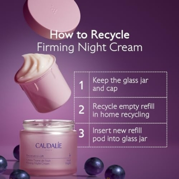 Caudalie Firming Night Cream with Eco-Friendly Refill Jar 1.6 oz