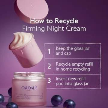 Caudalie Firming Night Cream with Eco-Friendly Refill Jar 1.6 oz