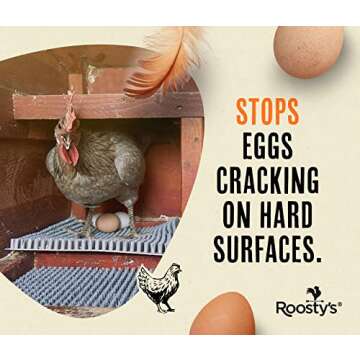 Roosty's Chicken Nesting Box Pads Gray x6 | Washable Plastic Nesting Box Liners | Chicken Bedding fo...