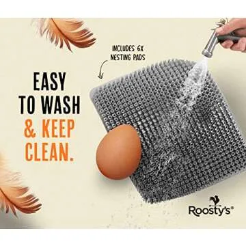 Roosty's Washable Nesting Box Pads for Happy Hens