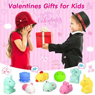 Squishies 40pcs Mochi Squishy Toys Mini Kawaii Squishy Party Favors for Kids Treasure Box Toys for Classroom Prizes Fidget Toys Goodie Bag Christmas Stocking Stuffers Easter Egg Fillers Gift for Kids