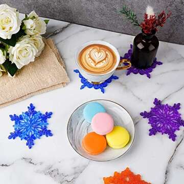 NiArt Silicone Snowflake Coaster Molds - DIY Crafting Set
