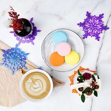 NiArt Silicone Snowflake Coaster Molds - DIY Crafting Set