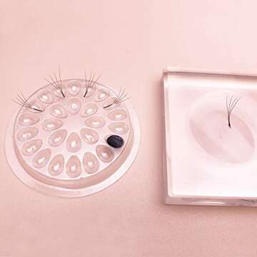 Kukiwhy Eyelash Glue Holder 100 Pcs Efficient and Clean