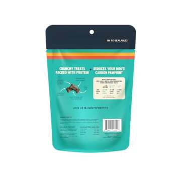 Jiminy's Crunchy Original Peanut Butter & Pumpkin Dog Treat, Hypoallergenic, Prebiotic, Tummy Friend...