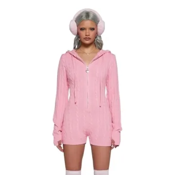 VOIKERDR Women’s Long Sleeve Bodycon Jumpsuit for Summer Style