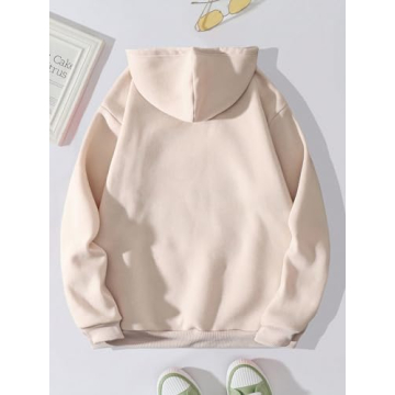 GORGLITTER Women's Soft Graphic Letter Hoodie for All Seasons