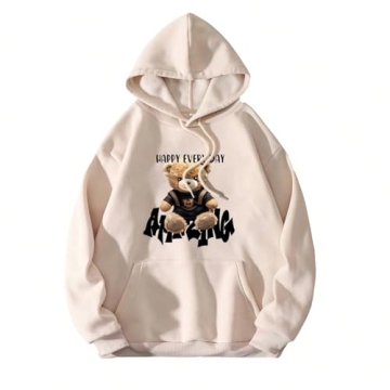 GORGLITTER Women's Soft Graphic Letter Hoodie for All Seasons