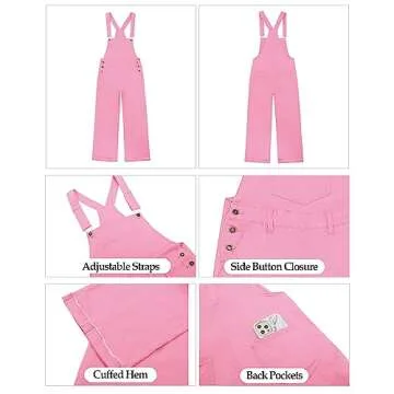Vetinee Women Denim Jumpsuit - Stylish Wide Leg Overalls
