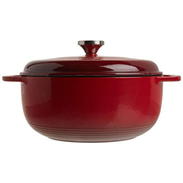 Lodge Enameled Cast Iron Dutch Oven - 6 Quart - Red