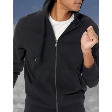Amazon Essentials Lightweight Full-Zip Hoodie for Men