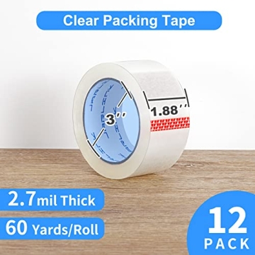 Durable JARLINK Clear Packing Tape, Perfect for Shipping