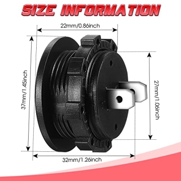 BBTO Waterproof DC 12V Voltage Gauge for Vehicles