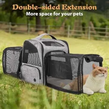 WHDPets Expandable Cat Backpack Carrier for Travel