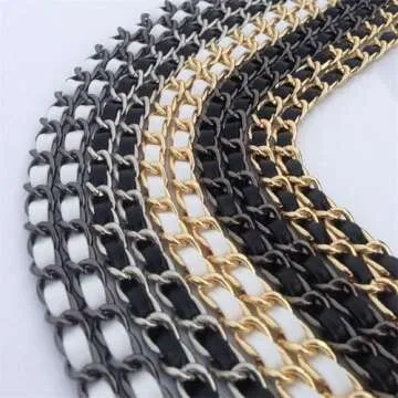 123Arts Chain Strap Iron Replacement Strap Handbag Shoulder Strap Bag Accessories,48 Inches