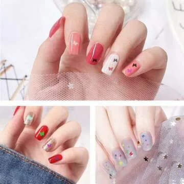 Butterfly Nail Glitter 24 Colors Set for Art