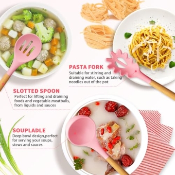 Caliamary 11 Pcs Silicone Kitchen Utensil Set