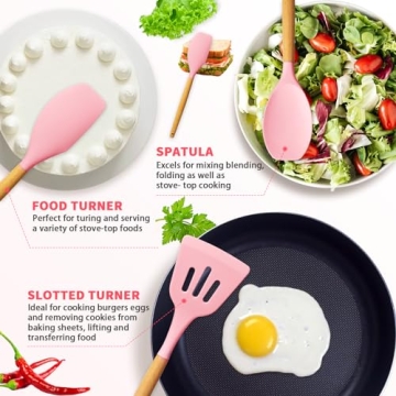 Caliamary 11 Pcs Silicone Kitchen Utensil Set