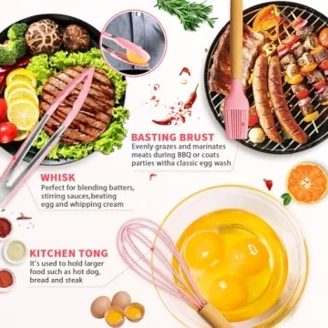 Caliamary 11 Pcs Silicone Kitchen Utensil Set