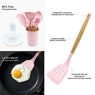 Caliamary 11 Pcs Silicone Kitchen Utensil Set