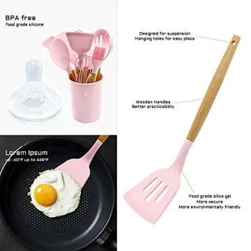 Caliamary 11 Pcs Silicone Kitchen Utensil Set