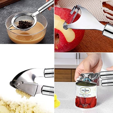 35-Piece Kitchen Utensils Set with Silicone and Wood Handles