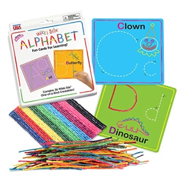 Wikki Stix Alphabet Fun Cards: Interactive Learning for Kids