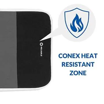 Reliable 320LB Home Ironing Board - Made in Italy 2-in-1 Home Ironing Table with Large 55 Inch Pressing Surface (Extended), Iron Board Made with Heavy-Duty Tube Frame Construction, Strong Iron Rest