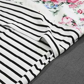 Fashionable Short Sleeve Maternity Nursing Top for Moms