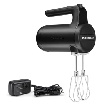 KitchenAid 7-Speed Cordless Hand Mixer Matte Black KHMB732
