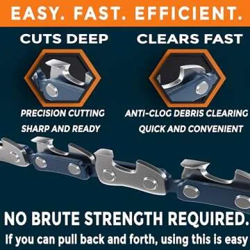 CAMPNDOOR Pocket Chainsaw - 36 Inch Heavy Duty Camping Tool - Durable 65Mn Steel