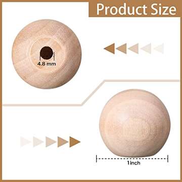 Elegant Wood Ball Knobs for DIY and Home Decor