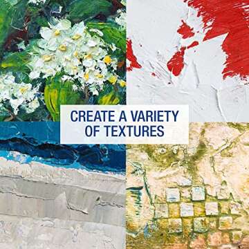 U.S. Art Supply Modeling Paste for Acrylic Painting - 500ml Acrylic Texture Paste for Textured Art, Lightweight Flexible Acrylic Modeling Paste, Non-Toxic, Sandable, Mixable with Paint & Archival-Safe