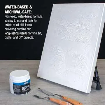 U.S. Art Supply Modeling Paste for Acrylic Painting - 500ml Acrylic Texture Paste for Textured Art, Lightweight Flexible Acrylic Modeling Paste, Non-Toxic, Sandable, Mixable with Paint & Archival-Safe