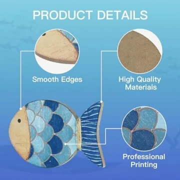 Catch the Vibe with Putuo Decor's Wooden Fish Art