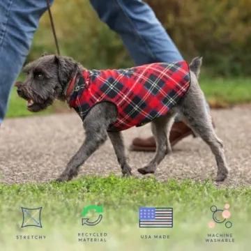 Gold Paw Stretch Fleece Dog Coat for All Breeds