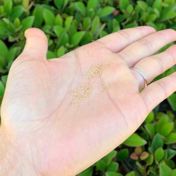 100pcs Adabele Gold Plated Sterling Silver Jump Rings