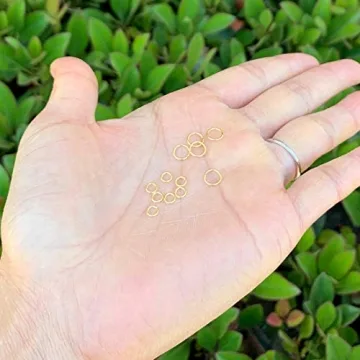 100pcs Adabele Gold Plated Sterling Silver Jump Rings