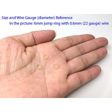 100pcs Adabele Gold Plated Sterling Silver Jump Rings