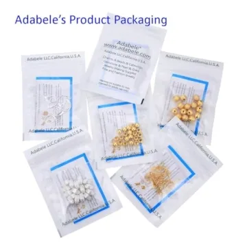 100pcs Adabele Gold Plated Sterling Silver Jump Rings
