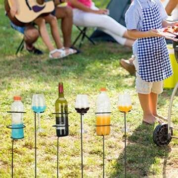 Urban Deco Outdoor Drink Holder Set for Beach and Yard