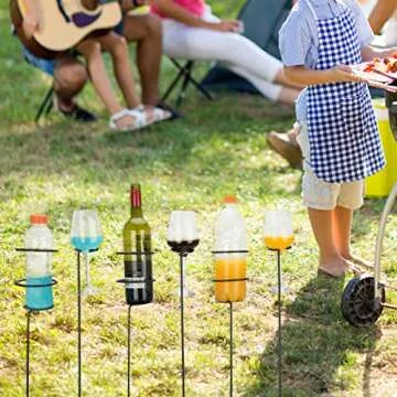 Urban Deco Outdoor Drink Holder Set for Beach and Yard