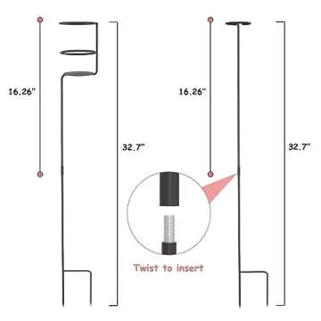 Urban Deco Outdoor Drink Holder Set for Beach and Yard