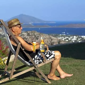 Urban Deco Outdoor Drink Holder Set for Beach and Yard