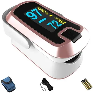 MIBEST OLED Finger Pulse Oximeter - Accurate Dual Color Health Monitor