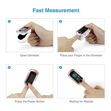 MIBEST OLED Finger Pulse Oximeter - Accurate Dual Color Monitoring