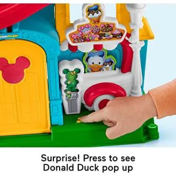 Fisher-Price Little People Toddler Toy Disney Mickey & Friends Playset with Sounds & Phrases for Pretend Play Kids Ages 18+ Months