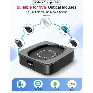Silent Mouse Jiggler with Adjustable Timer for Productivity